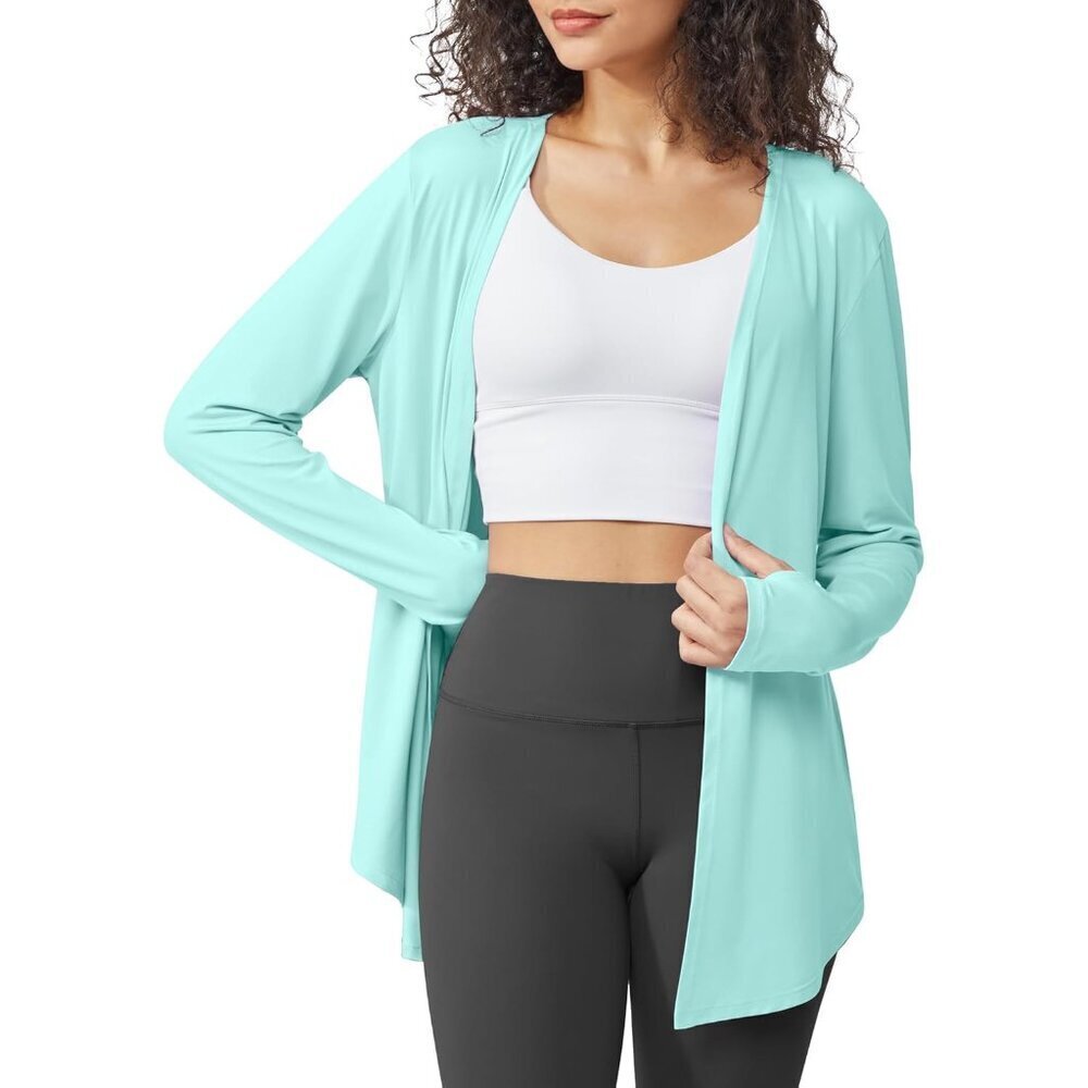 Women's Lightweight UPF 50+ Sun Shirt Cardigan Long Sleeve Cover Up